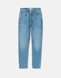 Jean 90S High Rise Ankle Crop - Classic Faded Blue