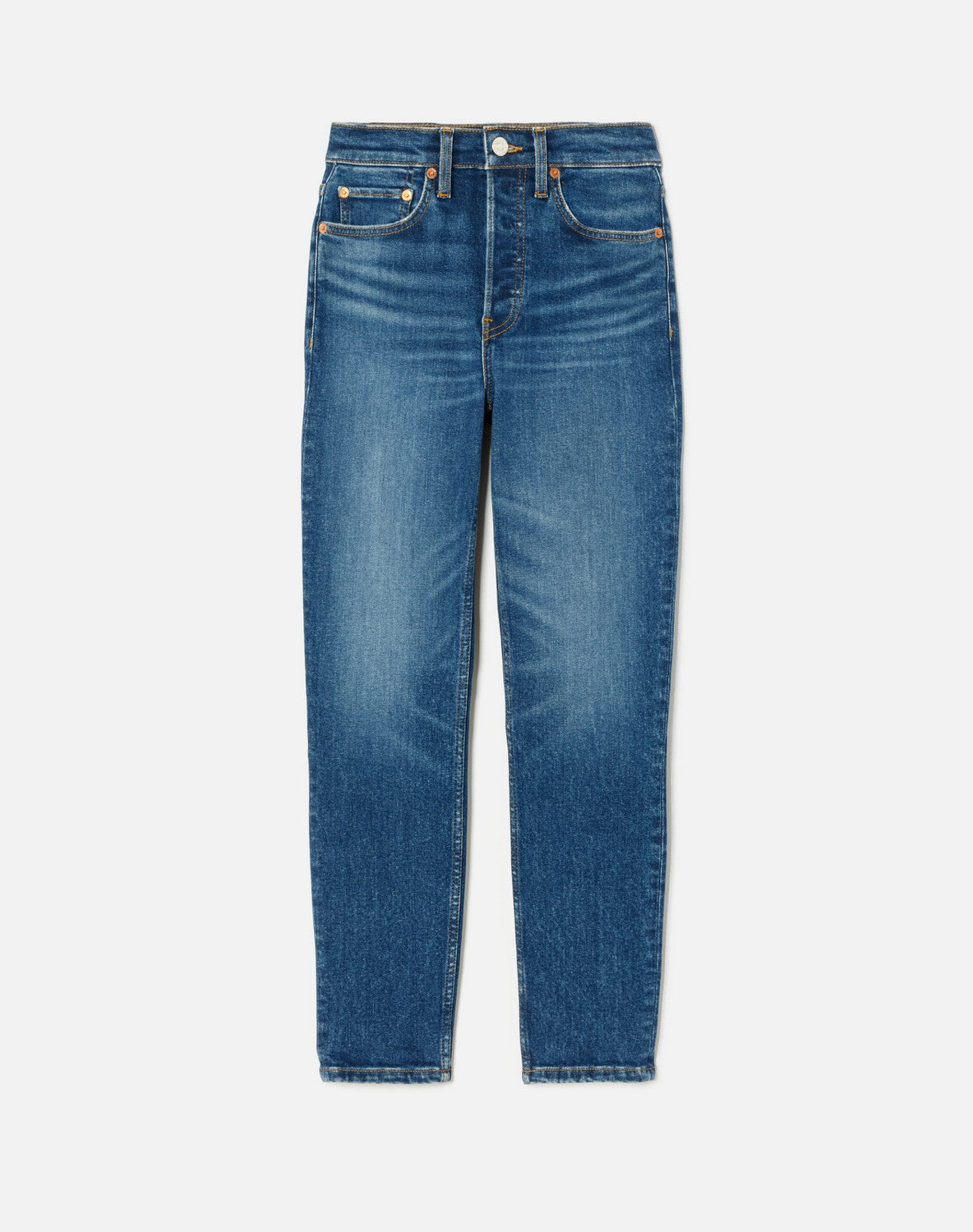 Jean 90S High Rise Ankle Crop - Royal Fade