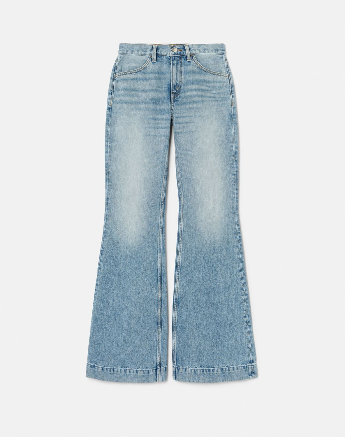 Jean 70S Low Rise Bell Bottom - Lake Blue