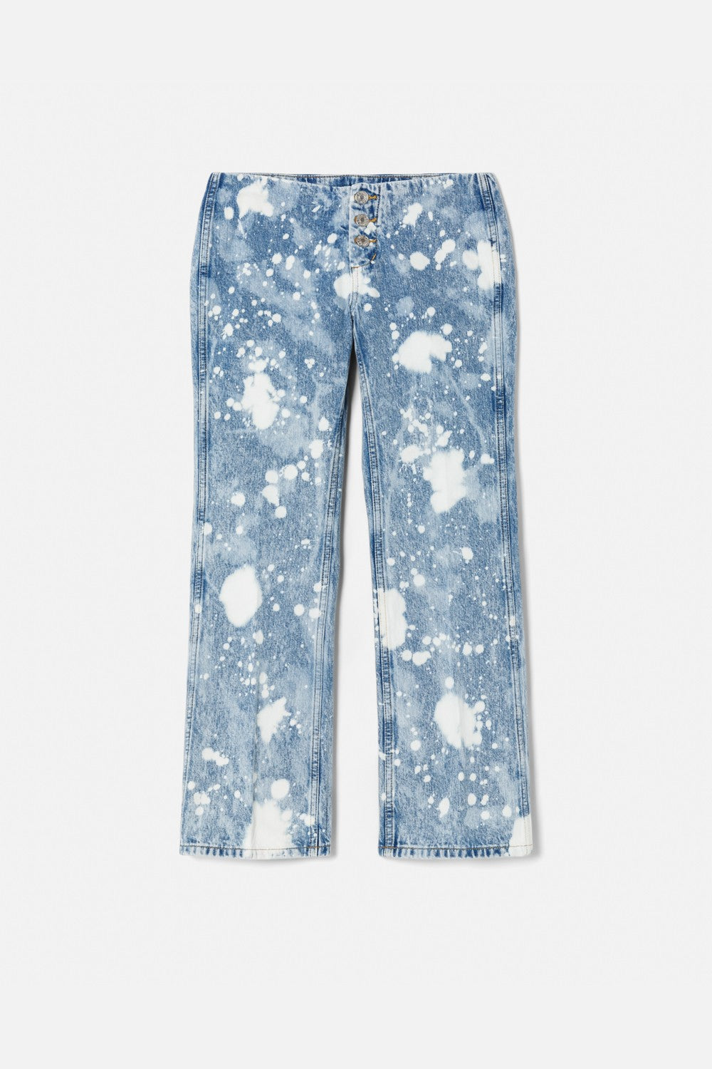 Jean Button Front Crop Boot - Splash