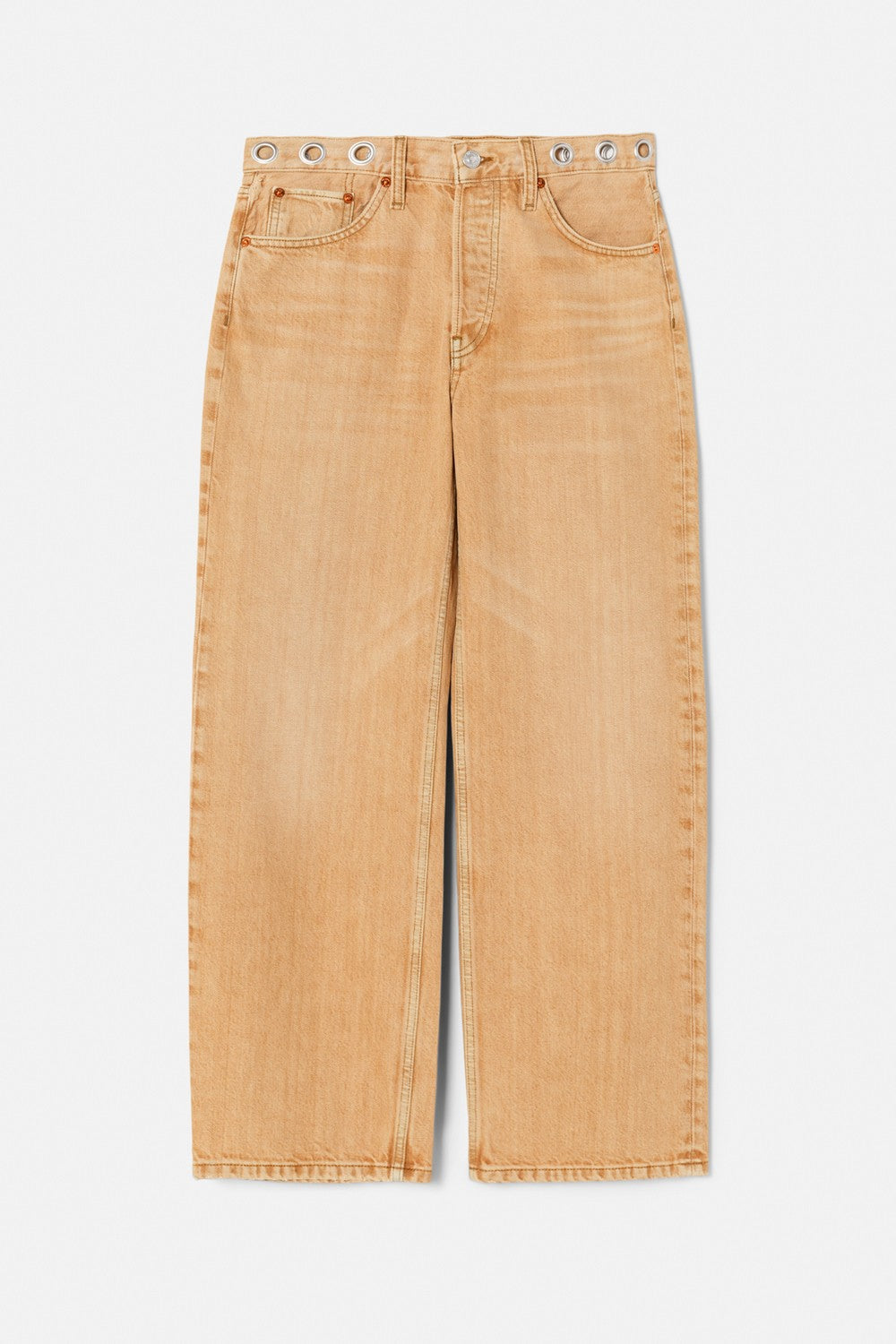 Jean Loose Crop - Grommet Desert Sand