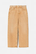 Jean Loose Crop - Grommet Desert Sand