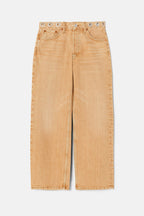 Jean Loose Crop - Grommet Desert Sand