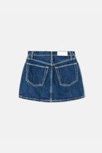 Jupe 90S Mini - Chunky Stitch Indigo