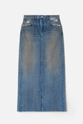 Jupe Split Back Denim Maxi - Trail Rider