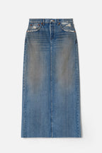 Jupe Split Back Denim Maxi - Trail Rider