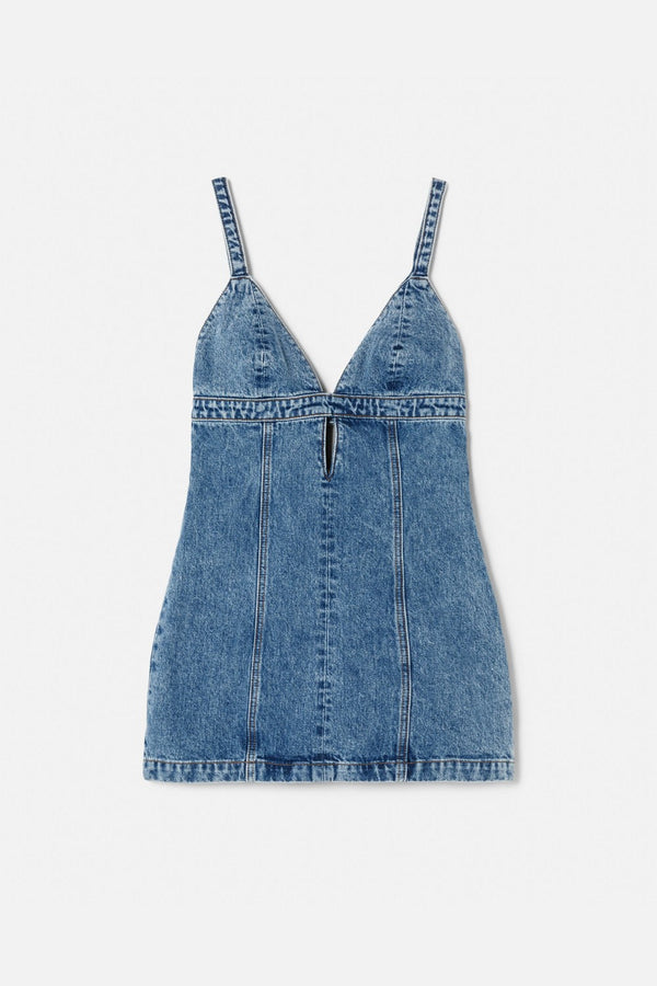 Robe Seamed Shift - Acid Blue