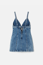 Robe Seamed Shift - Acid Blue