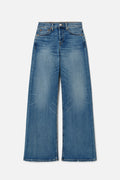 Jean Mid Rise Wide Leg - Blasted