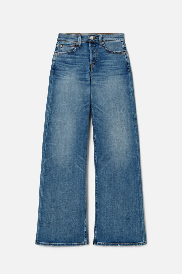 Jean Mid Rise Wide Leg - Blasted
