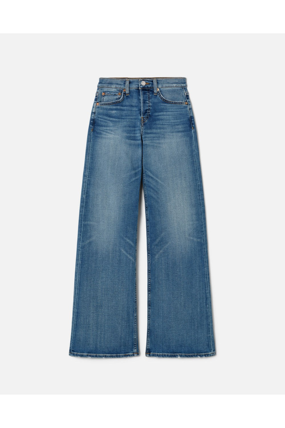 Jean Mid Rise Wide Leg - Blasted