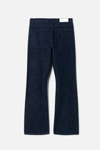Jean Mid Rise Kick Flare - Cross Hatch Rinse