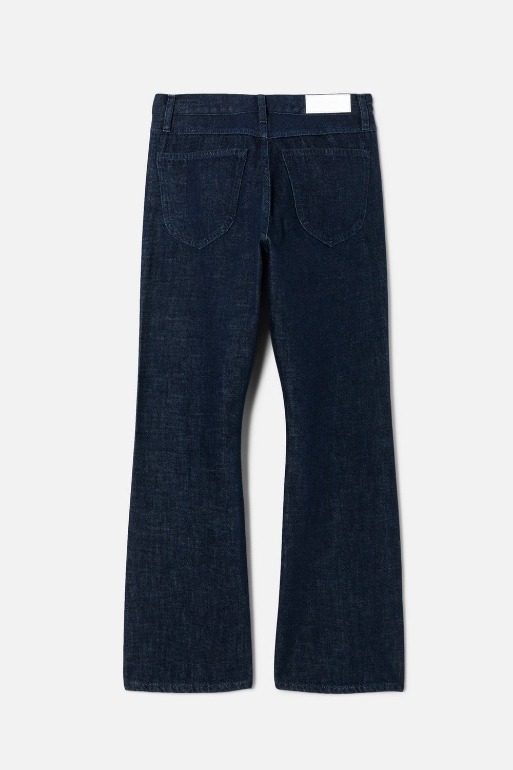 Jean Mid Rise Kick Flare - Cross Hatch Rinse