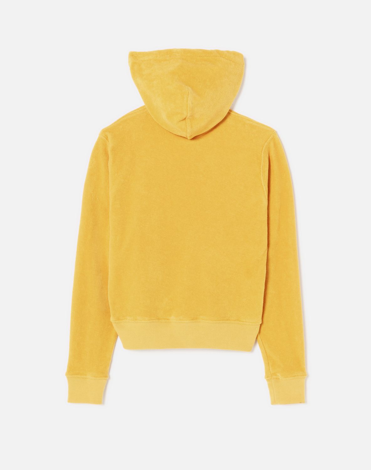 Sweat 90S Zip Up Terry Hoodie - Marigold