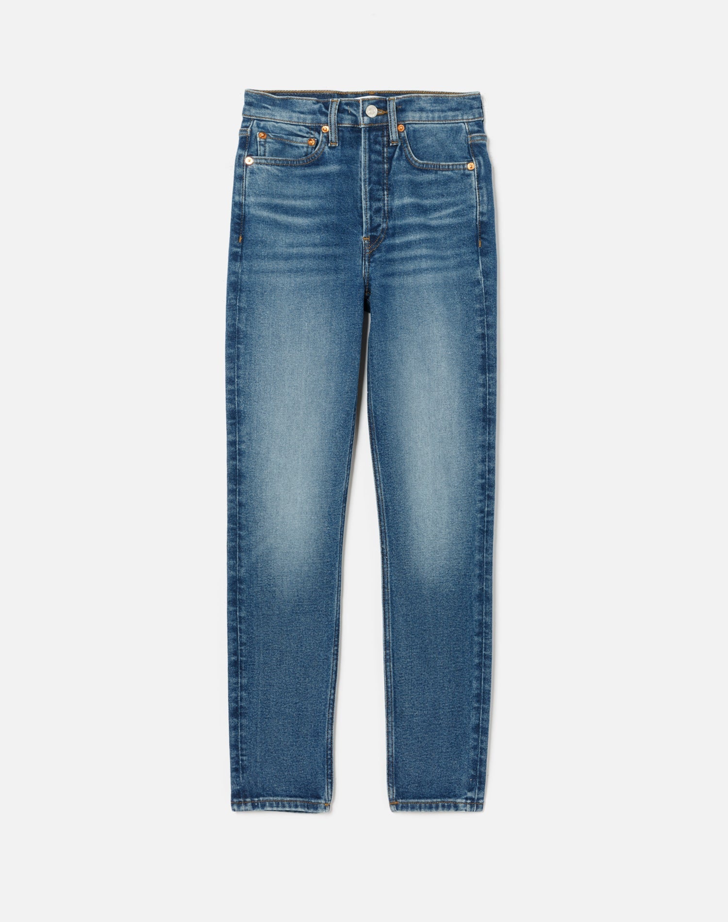 Jean 90S High Rise Ankle Crop - Cadet Indigo