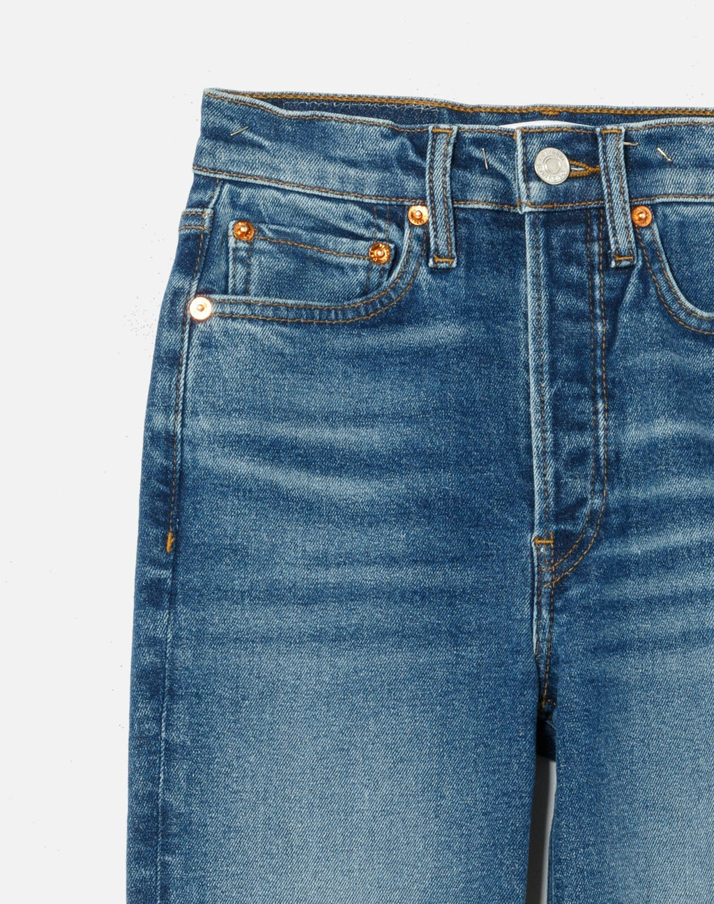 Jean 90S High Rise Ankle Crop - Cadet Indigo