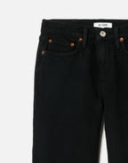 Jean 90S Mid Rise Ankle Crop - Jet Blue Black