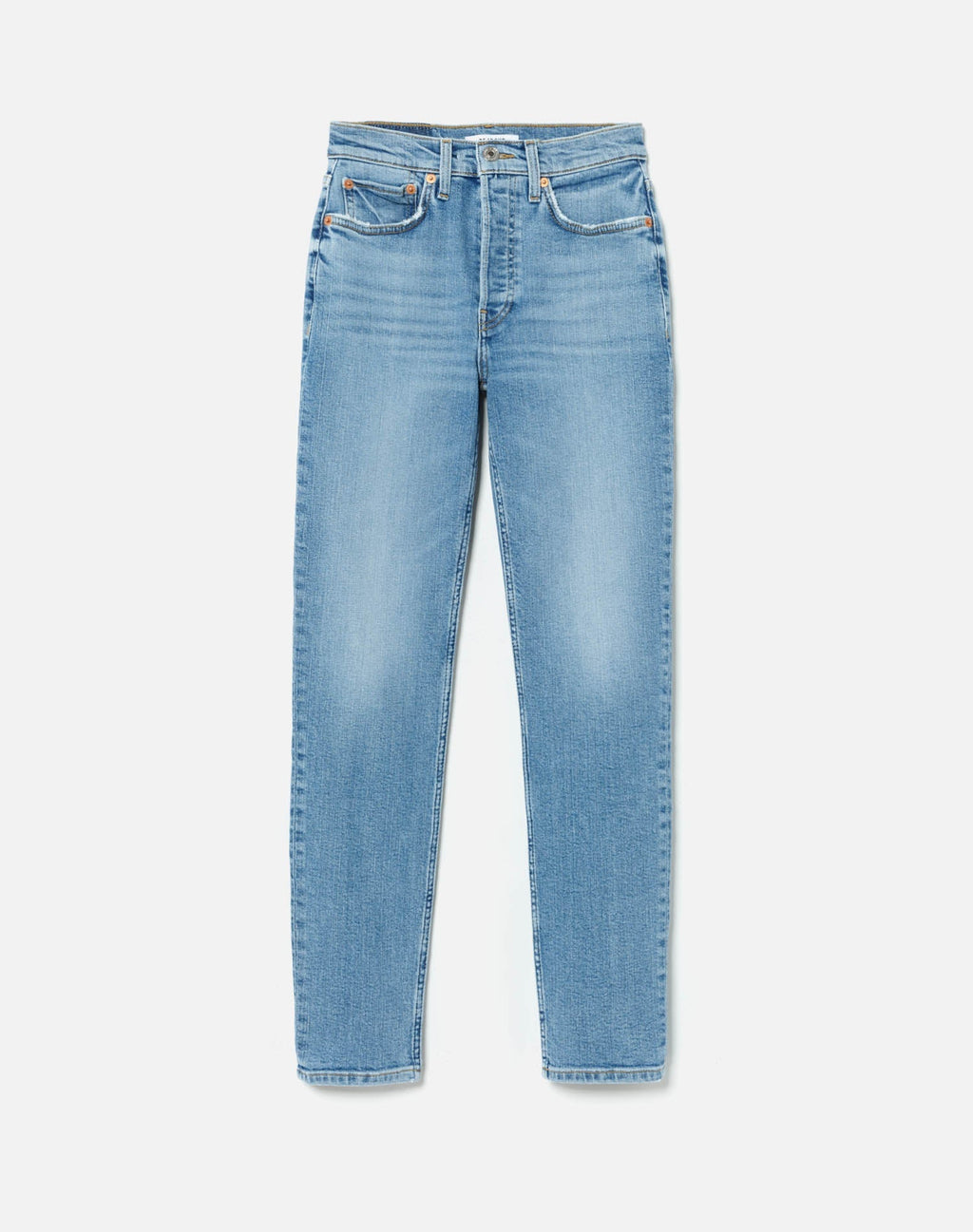 Jean 90S High Rise Ankle Crop - Light Stone
