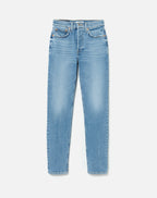 Jean 90S High Rise Ankle Crop - Light Stone
