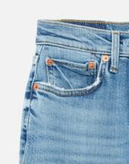 Jean 90S High Rise Ankle Crop - Light Stone