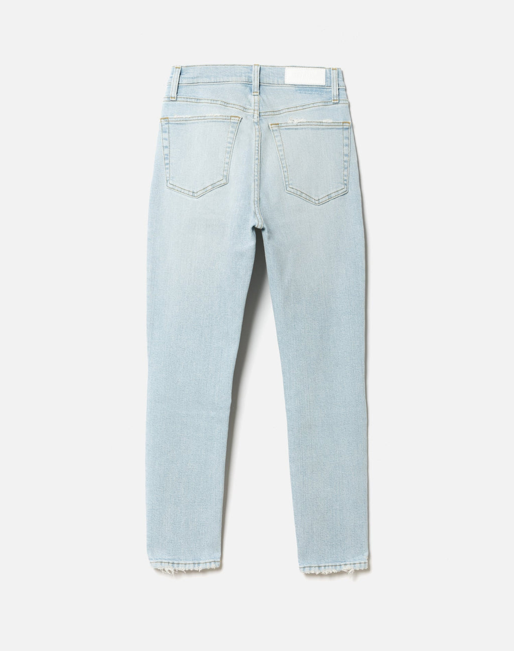 Jean 90S High Rise Ankle Crop - Destroyed Icy Blue