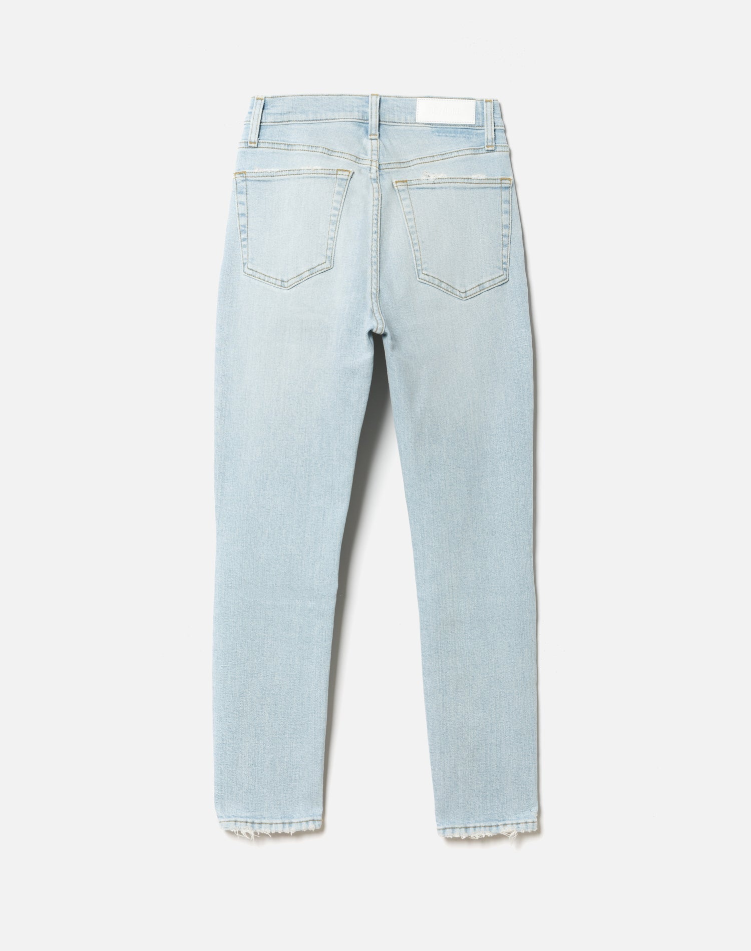 Jean 90S High Rise Ankle Crop - Destroyed Icy Blue