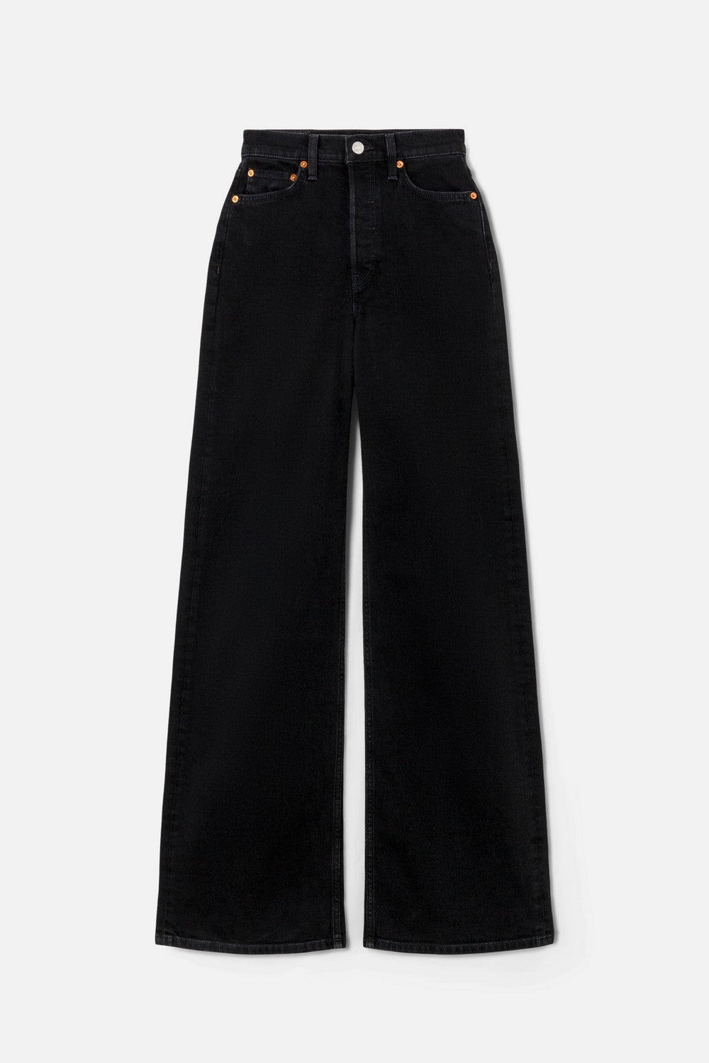 Jean 70S Ultra High Rise Wide Leg - Black Stone