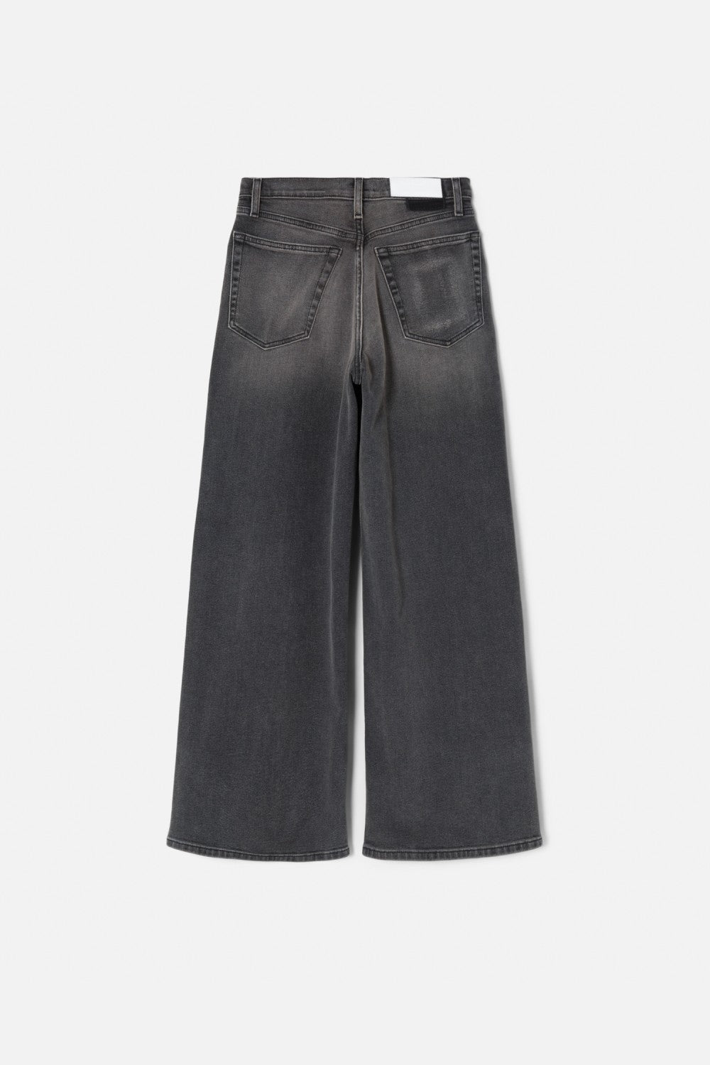 Jean High Rise Wide Leg Crop - Nero