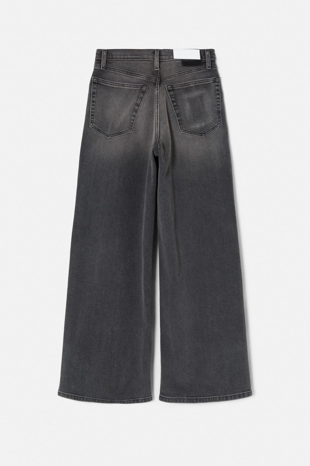 Jean High Rise Wide Leg Crop - Nero