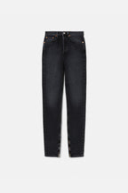 Jean Super High Drainpipe - Washed Noir