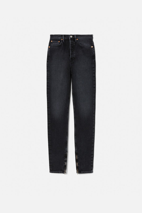 Jean Super High Drainpipe - Washed Noir