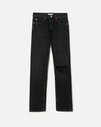 Jean 70S Straight - Washed Noir With Hol