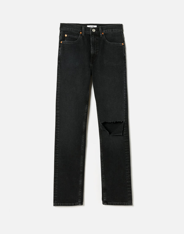 Jean 70S Straight - Washed Noir With Hol