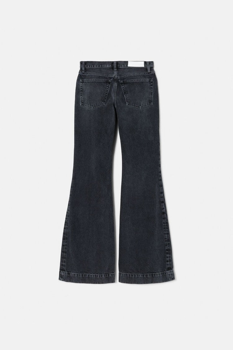 Jean 70S Low Rise Bell Bottom - Broken Black
