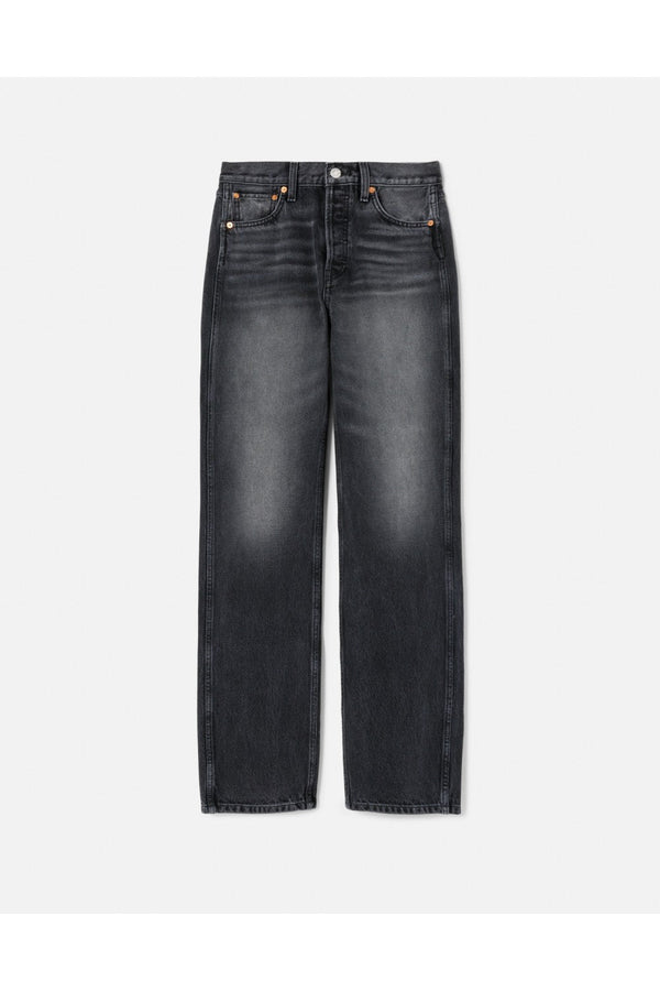 Jean 90S High Rise Loose - Active Black