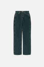Jean 90S High Rise Loose - Evergreen Dipped