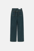 Jean 90S High Rise Loose - Evergreen Dipped