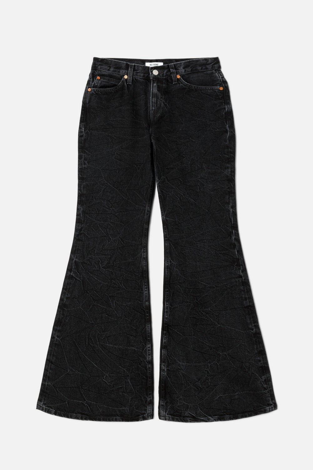 Jean Baggy Flare - Black Vein