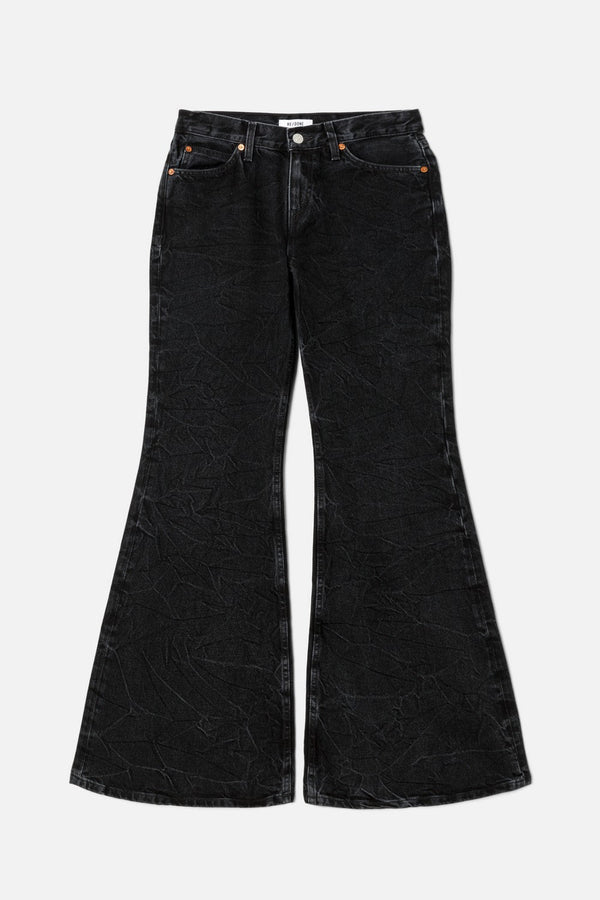 Jean Baggy Flare - Black Vein