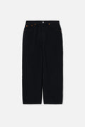 Jean Loose Crop - Black Flow