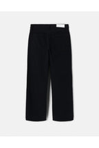 Jean Loose Crop - Black Flow
