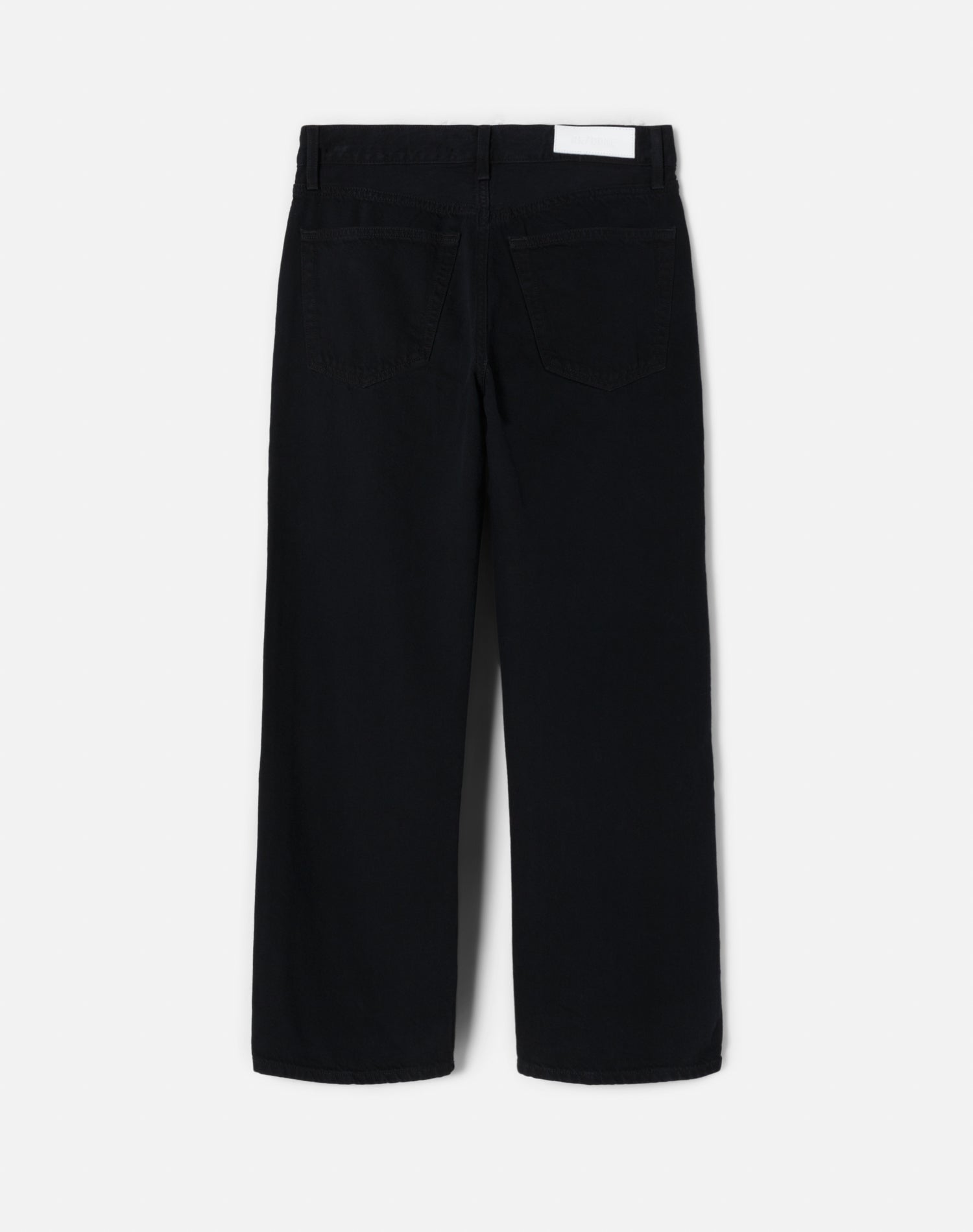 Jean Loose Crop - Black Flow