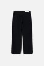 Jean Loose Crop - Black Flow