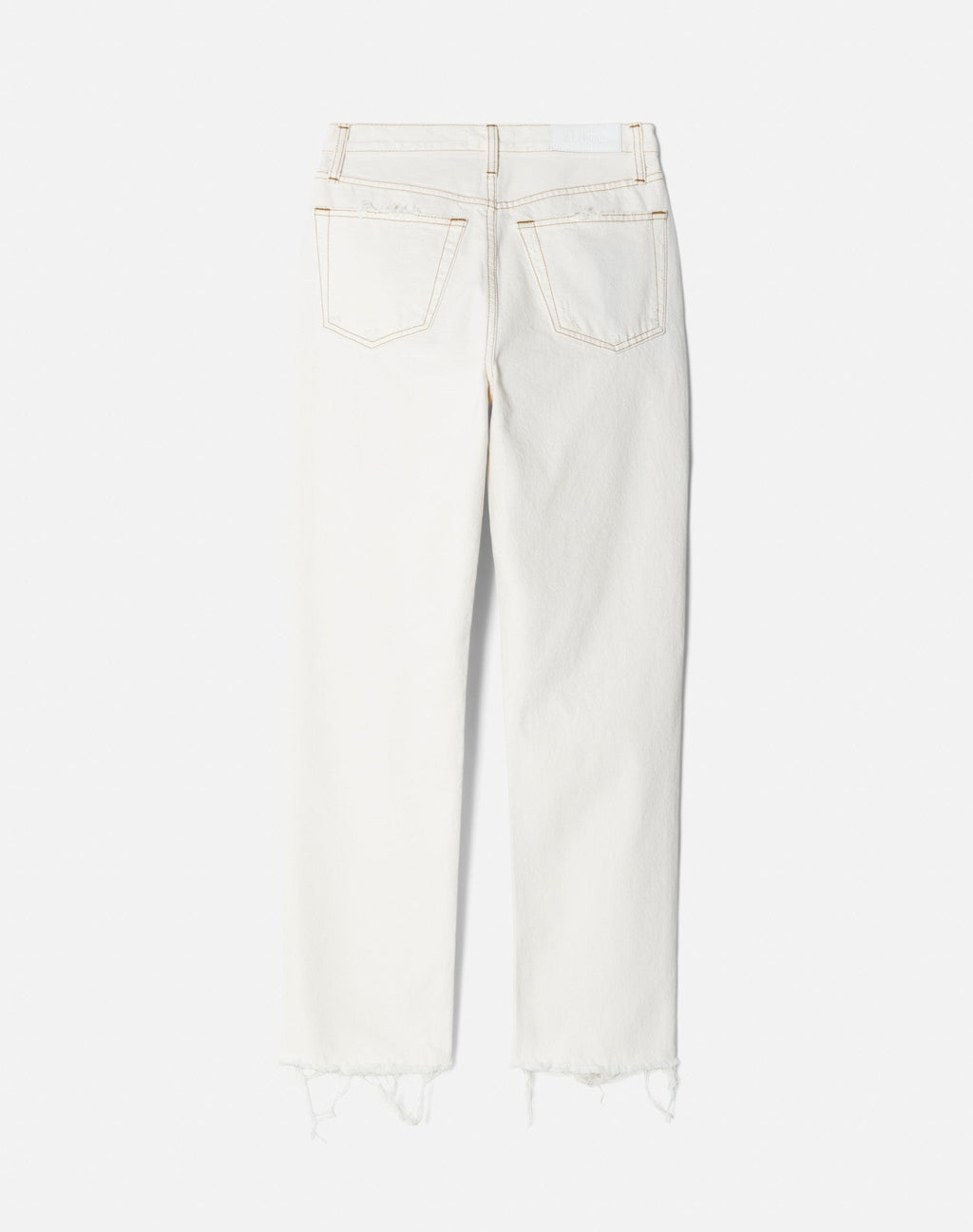 Jean 70S Stove Pipe - Ripped Vintage White