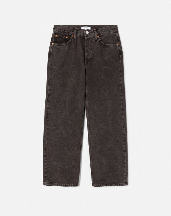 Jean Loose Crop - Cocoa