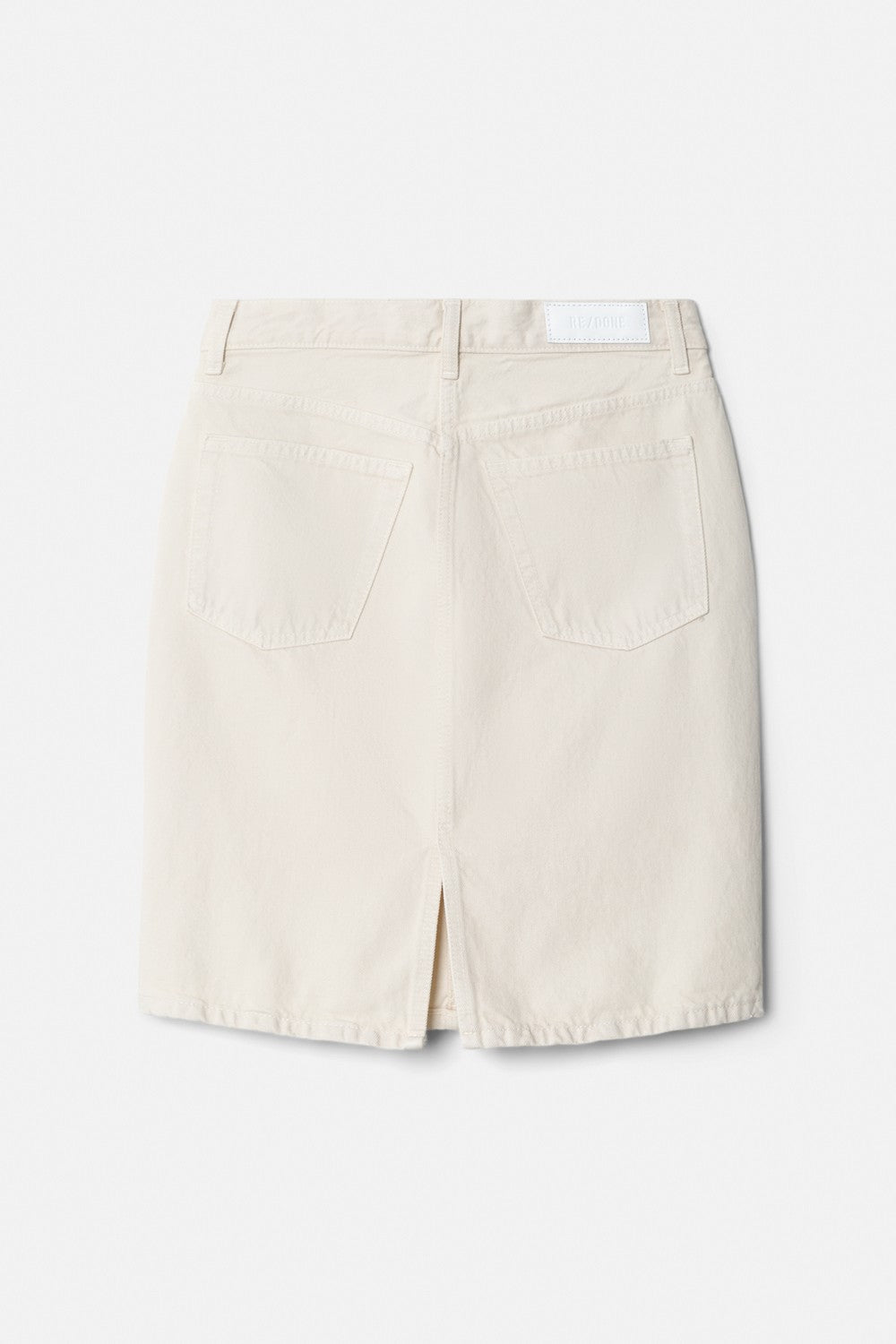 Jupe Mid Rise Pencil - Vintage White