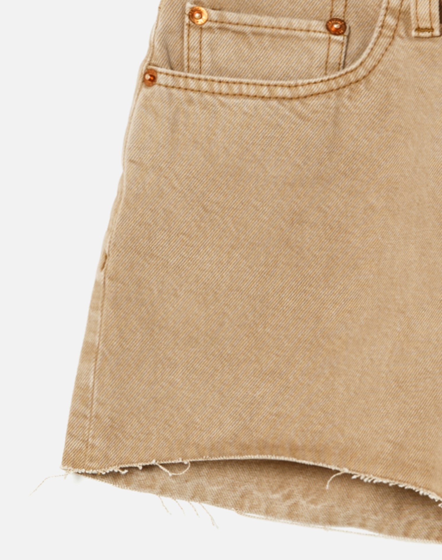 Short 70S High Rise - Washed Khaki