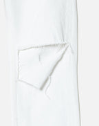 Jean 70S Straight - White With Rips
