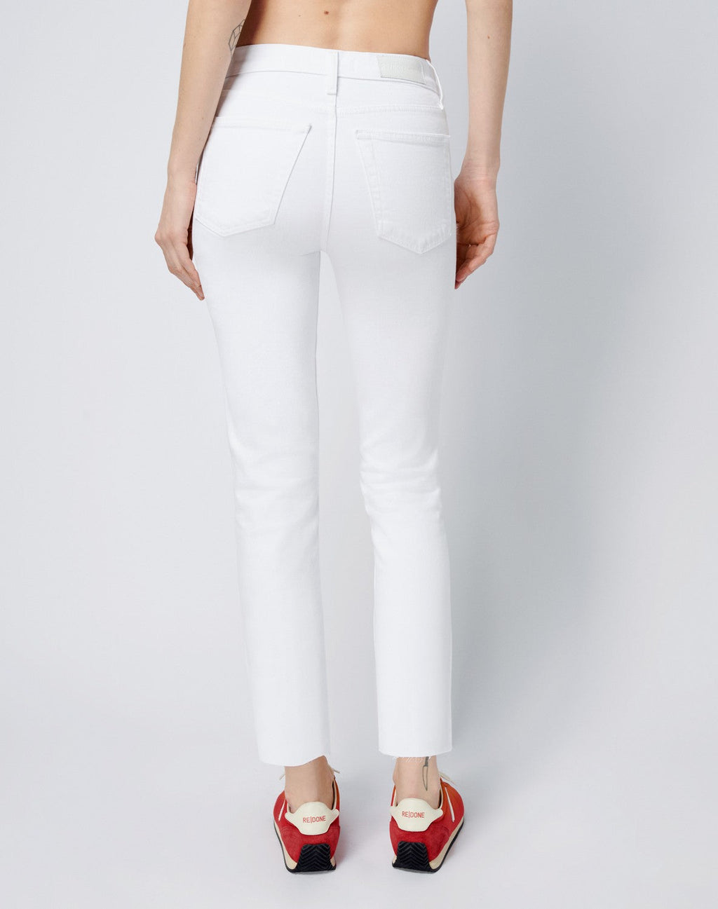 Jean 90S High Rise Ankle Crop - Vintage White