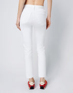 Jean 90S High Rise Ankle Crop - Vintage White